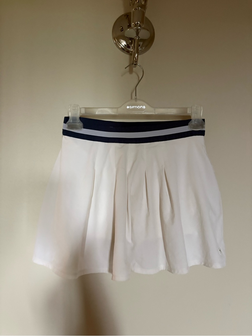 Puma skirt- White Pleated Tennis Skirt xsmall